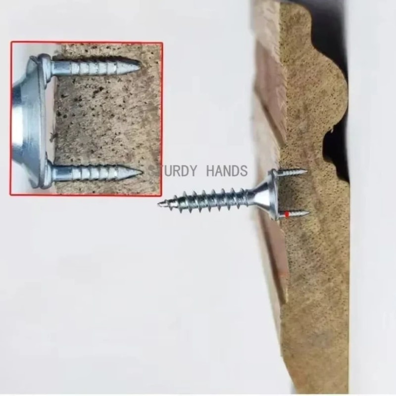 50 Pcs Invisible Headless Wire Nails Galvanized DoubleHead Steel Pins For Skirting Trim Woodworkin 4