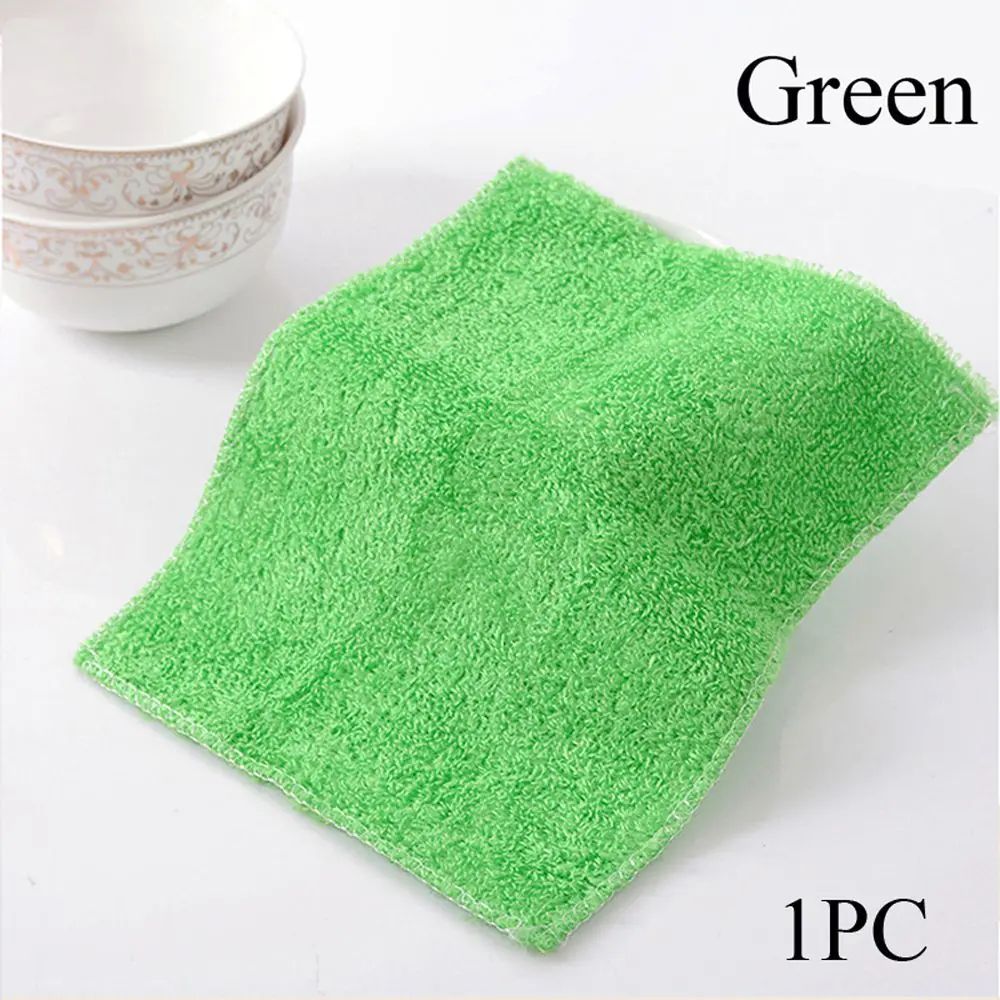 Bamboo Fiber Kitchen Cleaning Cloths Super Absorbent AntiGrease Dish Wipes Washing Towels Scourin 7