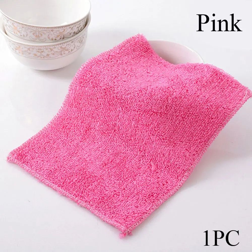 Bamboo Fiber Kitchen Cleaning Cloths Super Absorbent AntiGrease Dish Wipes Washing Towels Scourin 8