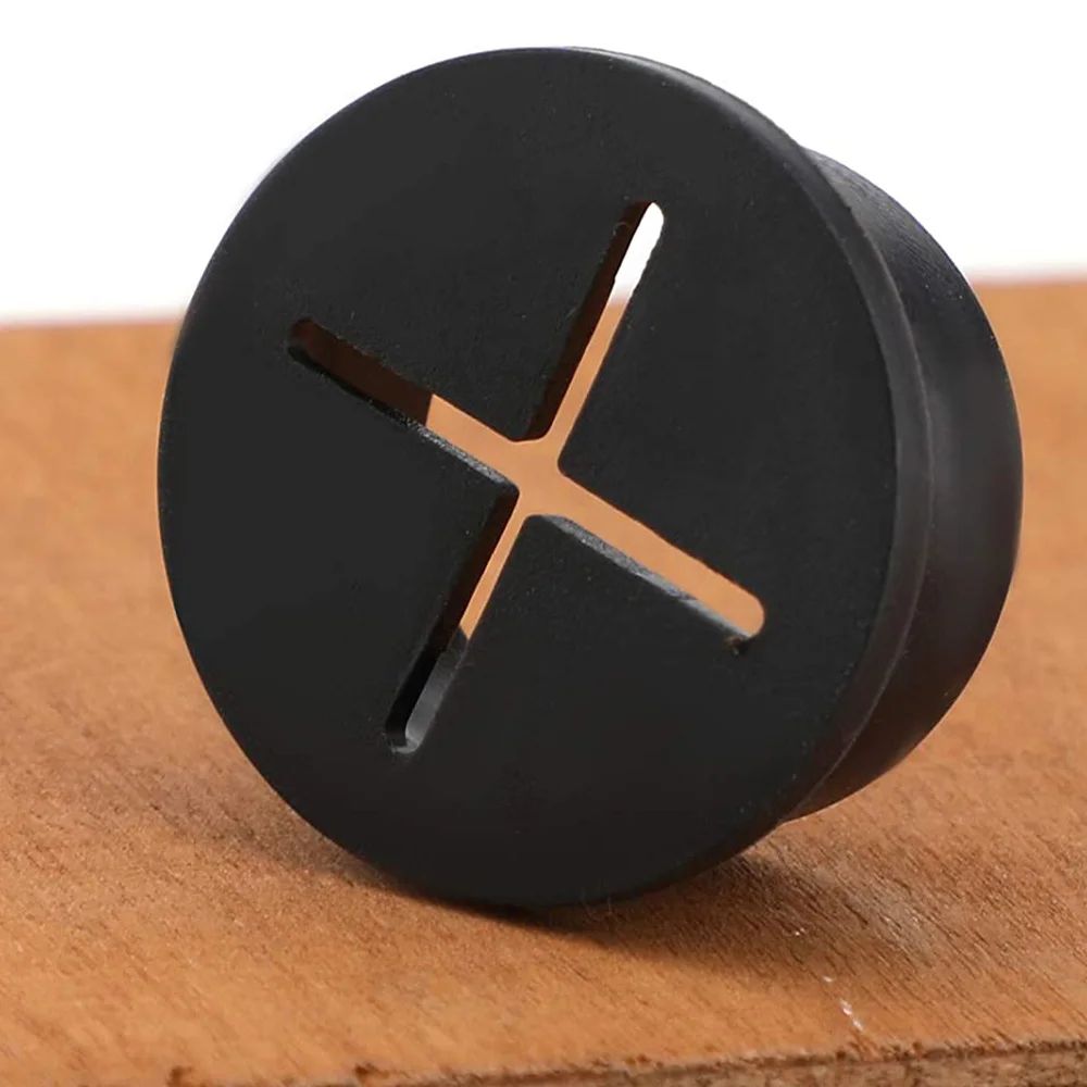 Flexible Silicone Cable Grommet Hole Cover For Desk Table TV Console PC Tidy Wire Organizer DustPro 3