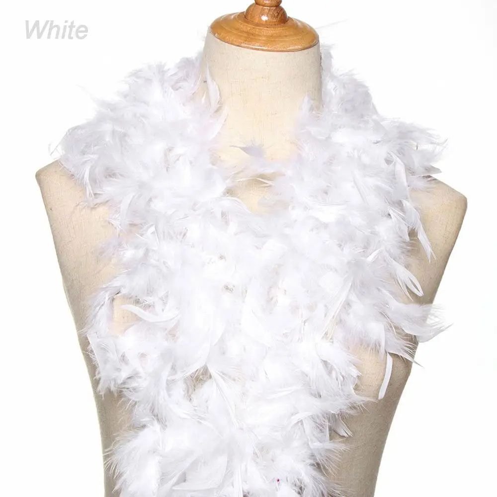 2M Fluffy Feather Boa Trim Strip For Sewing Crafts Costume Fancy Dress Wedding Party Decor DIY App 20