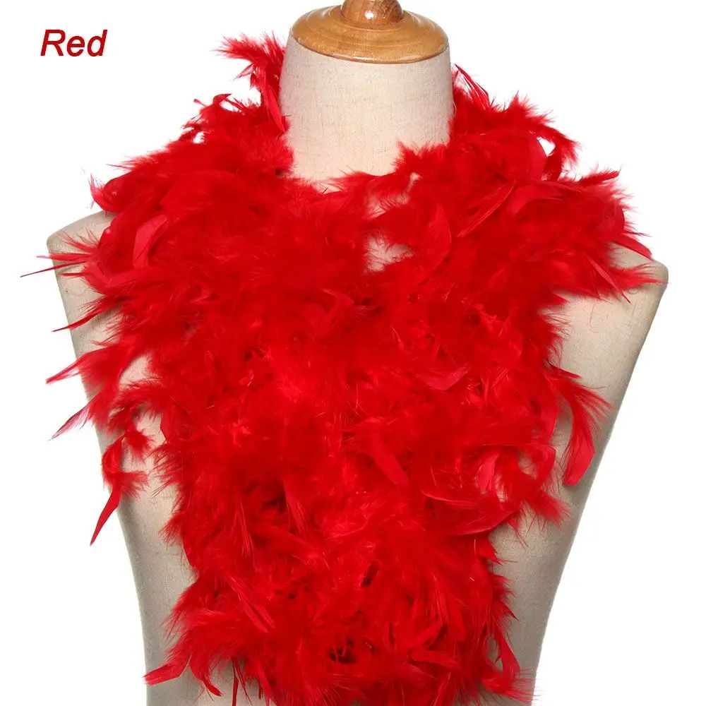 2M Fluffy Feather Boa Trim Strip For Sewing Crafts Costume Fancy Dress Wedding Party Decor DIY App 14