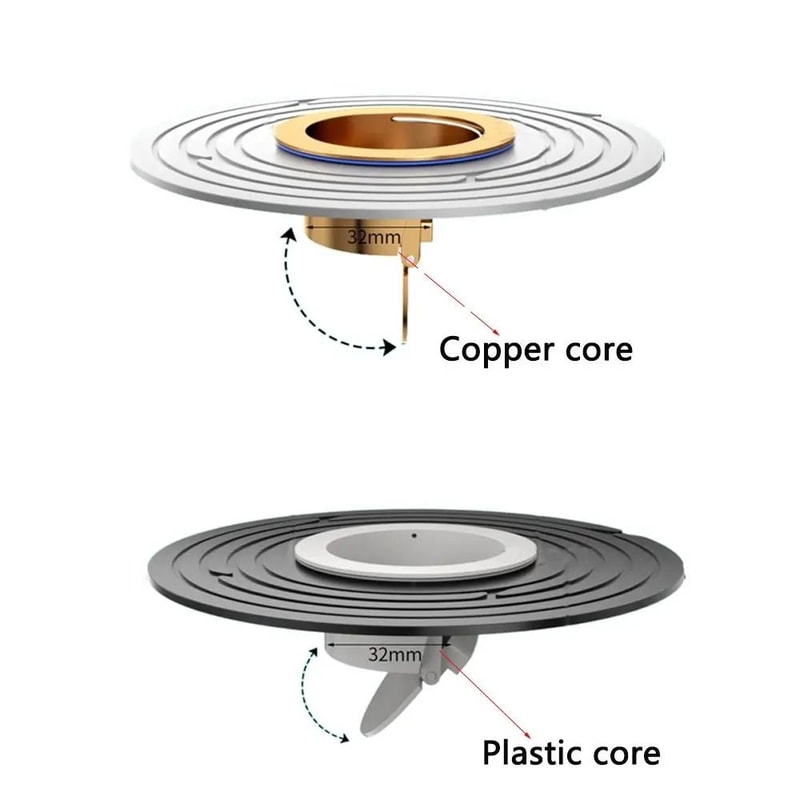 Universal Shower Floor Drain Backflow Preventer Plug With AntiOdor Filter Fast Drainage Insert For 5