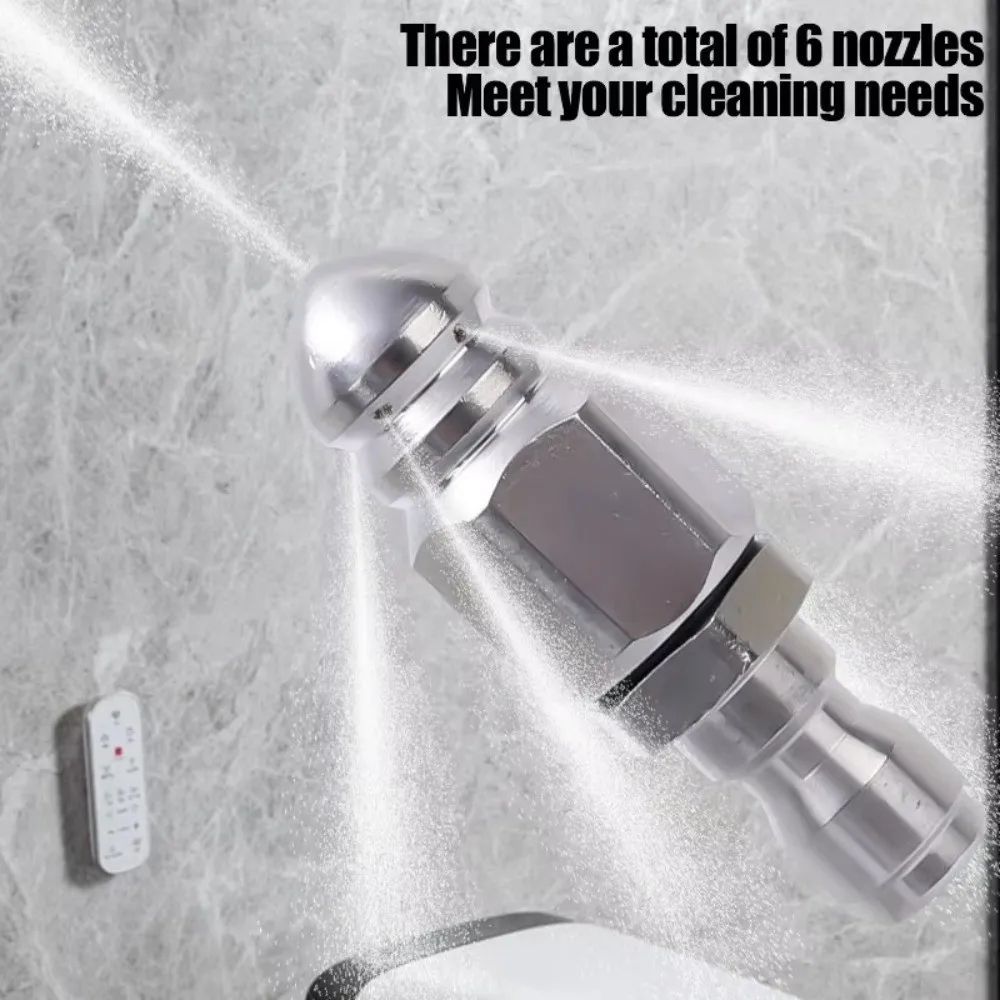 G14 Pressure Washer Sewer Jetter Nozzle Mouse Head Drain Cleaner Tip For Pipe Flushing Clog Removal 0