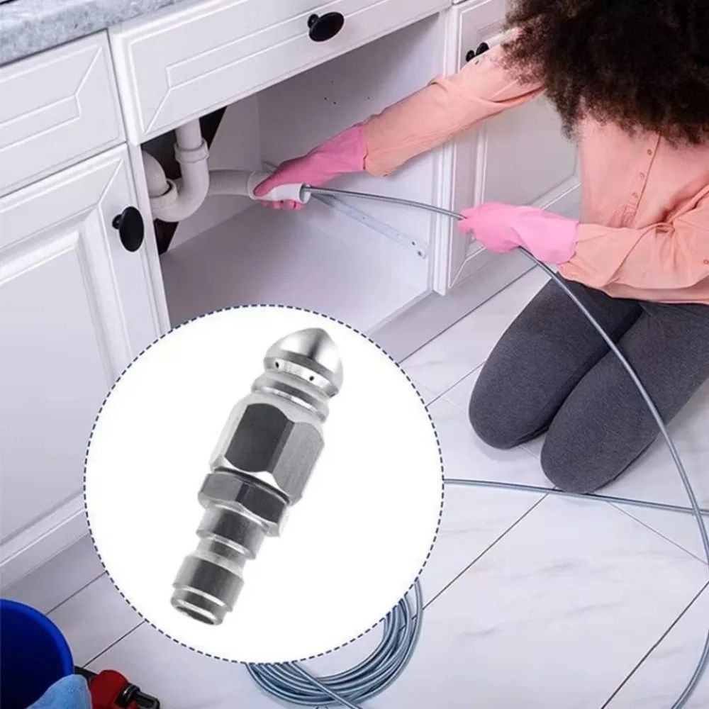 G14 Pressure Washer Sewer Jetter Nozzle Mouse Head Drain Cleaner Tip For Pipe Flushing Clog Removal 1