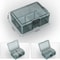 Thickened Transparent Tool Parts Organizer Box With Removable Grid Compartments For Screws Drill Bi 7