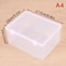Thickened Transparent Portable Storage Box With Flip Lid Small Medium Large Rectangle Plastic Case 7
