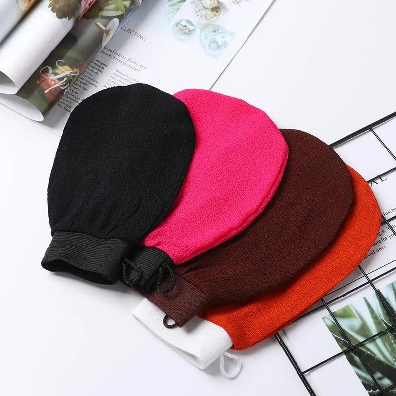 Exfoliating Bath Glove Body Scrubber Towel For Smooth Skin Deep Clean Shower Massage Mitt SpaLike 1