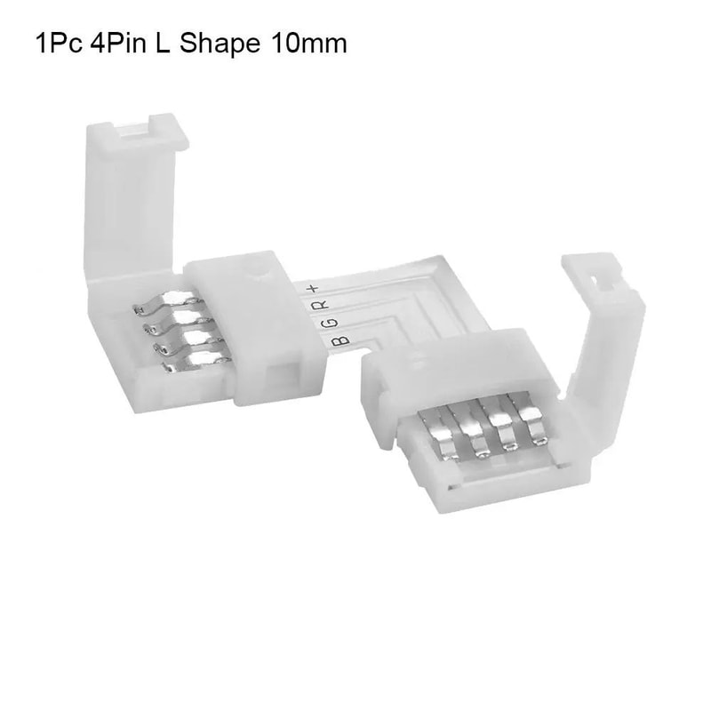 4Pin RGB LED Strip Connectors LTCross Corner Clip Couplers For 3528 5050 PCB Solderless Fast Join A 7