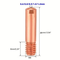 mb-15ak 14ak mig/mag welding torch contact tip & gas nozzle replacement, universal spare parts for smooth feed