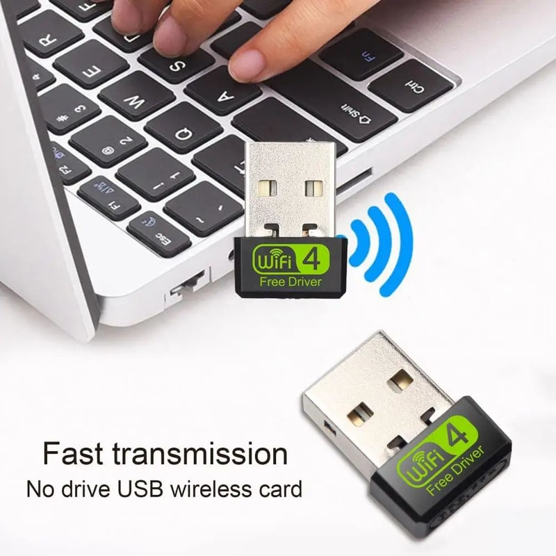USB WiFi Adapter 150Mbps Wireless Network Card Fast Secure Connection Dongle For PCLaptop CDFree Dr 4