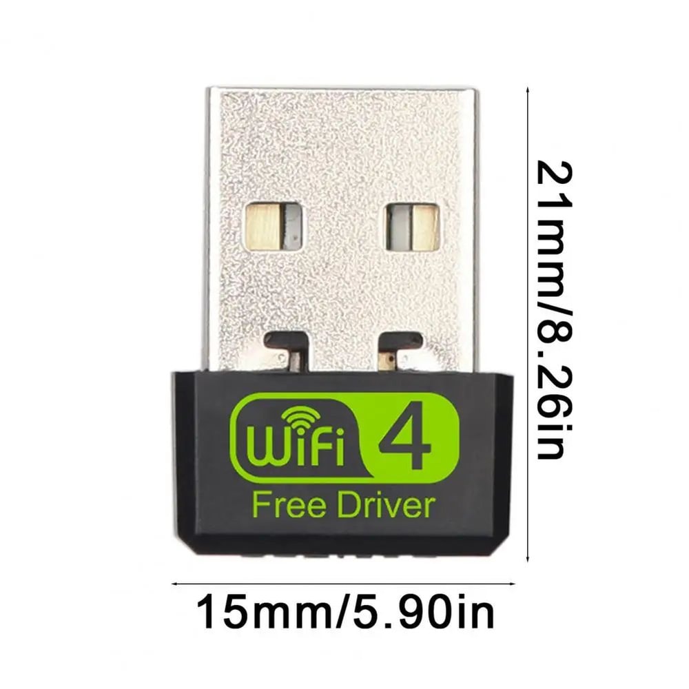 USB WiFi Adapter 150Mbps Wireless Network Card Fast Secure Connection Dongle For PCLaptop CDFree Dr 5