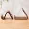 Walnut Solid Wood Phone Stand Holder For Desk Portable Desktop Mobile Stand For Home Office Travel 2