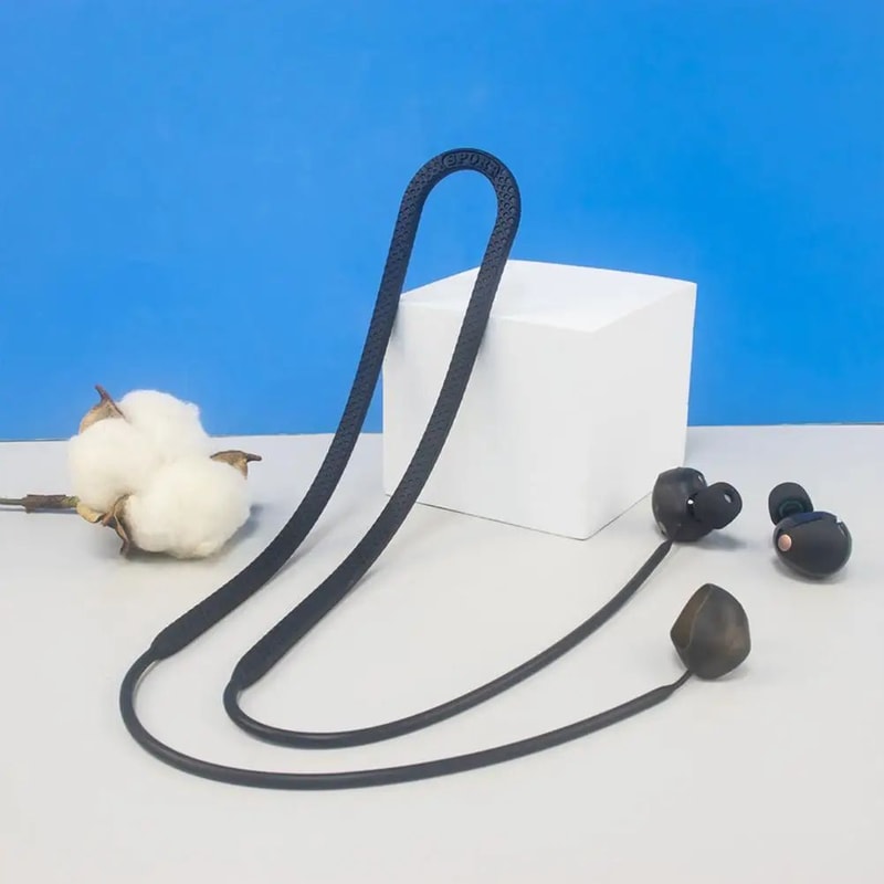 AntiLost Silicone Lanyard For Sony WF1000XM5 Earbuds Flexible Wristband Neck Strap For Sports Bluet 5