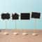 10 Pcs Mini Chalkboard Signs With Wooden Easels For Messages Table Numbers Events Cafes Home Decor 1