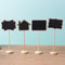 10 Pcs Mini Chalkboard Signs With Wooden Easels For Messages Table Numbers Events Cafes Home Decor 1