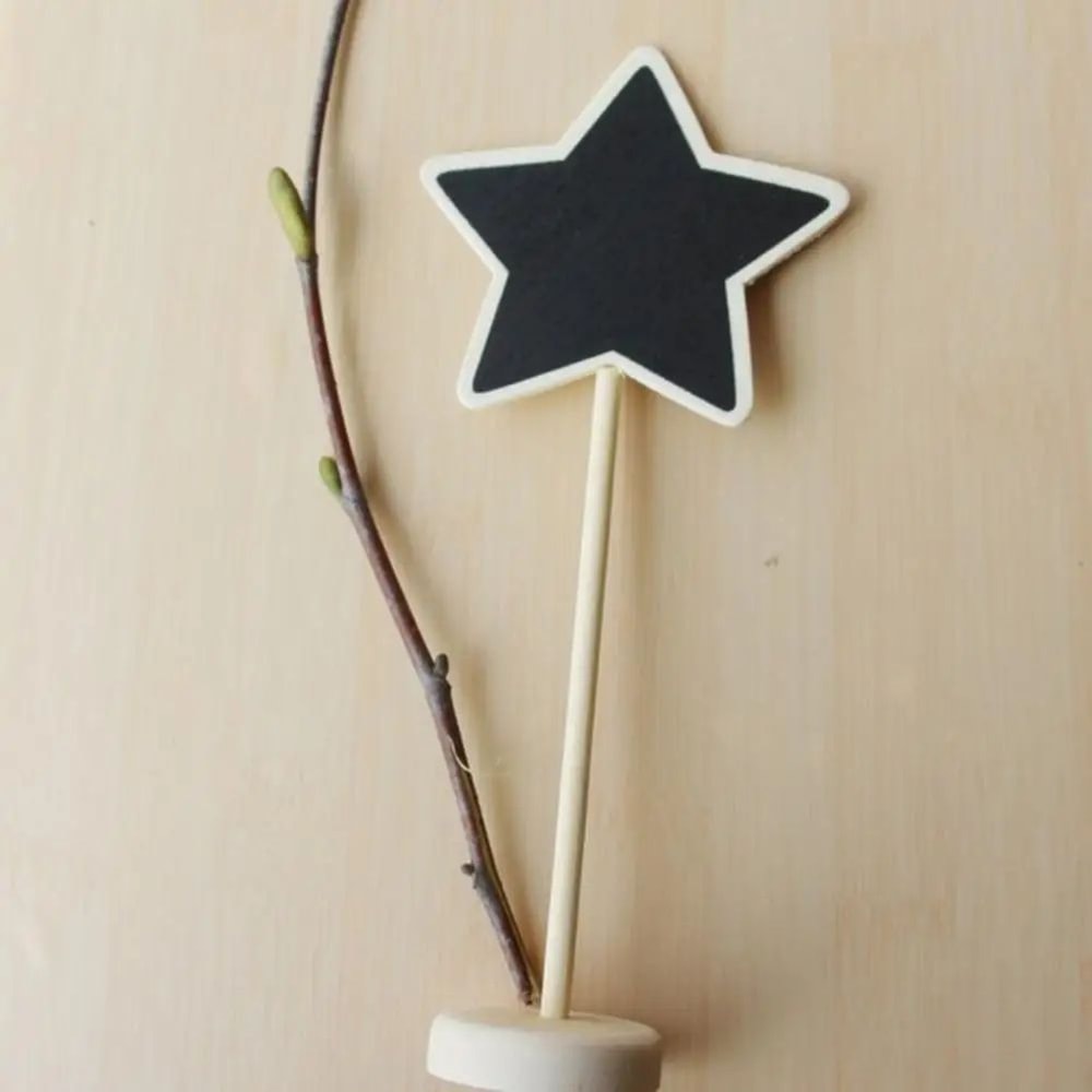 10 Pcs Mini Chalkboard Signs With Wooden Easels For Messages Table Numbers Events Cafes Home Decor 2