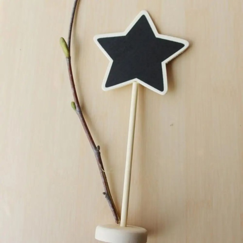 10 Pcs Mini Chalkboard Signs With Wooden Easels For Messages Table Numbers Events Cafes Home Decor 2