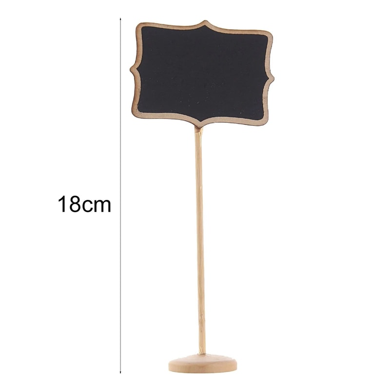 10 Pcs Mini Chalkboard Signs With Wooden Easels For Messages Table Numbers Events Cafes Home Decor 5