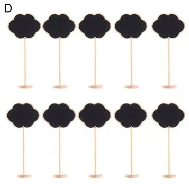10 Pcs Mini Chalkboard Signs With Wooden Easels For Messages Table Numbers Events Cafes Home Decor 9