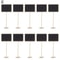10 Pcs Mini Chalkboard Signs With Wooden Easels For Messages Table Numbers Events Cafes Home Decor 10