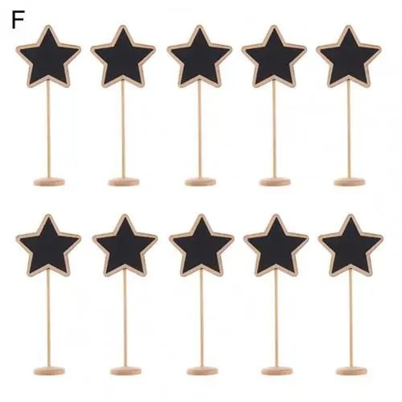 10 Pcs Mini Chalkboard Signs With Wooden Easels For Messages Table Numbers Events Cafes Home Decor 11