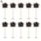 10 Pcs Mini Chalkboard Signs With Wooden Easels For Messages Table Numbers Events Cafes Home Decor 12