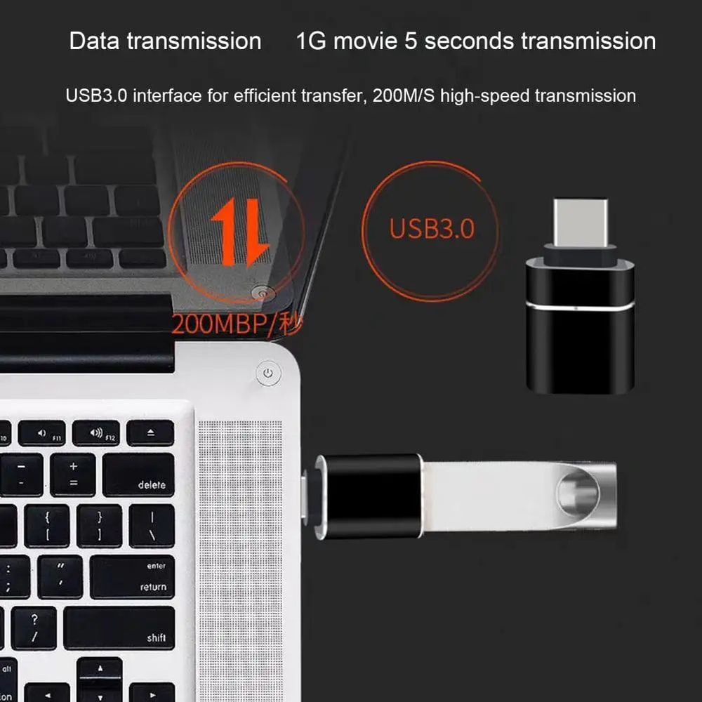 USB C OTG Adapter Cable TypeC Male To USB 30 Female Extension HighSpeed Data Transfer For MacBook P 3