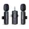Wireless Lavalier Microphone Set With Noise Reduction ClipOn Mini Mic For IPhoneAndroid Clear Audio 0
