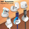 360 Rotating Magnetic Cable Organizer SelfAdhesive Desk Cord Holder Clip For Charger Wires Clean Ca 1