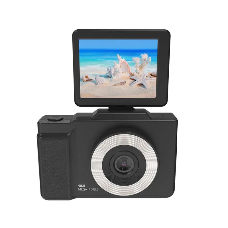 48MP Compact Vlogging Camera With LED Fill Light 180 Flip Screen Portable Digital Camera For YouTub 6