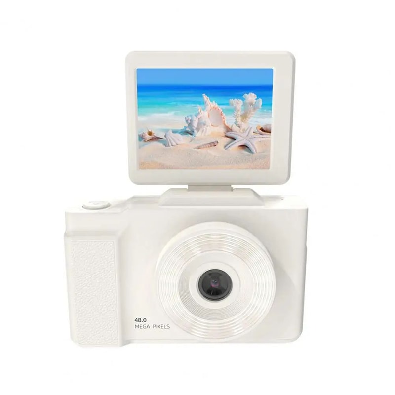 48MP Compact Vlogging Camera With LED Fill Light 180 Flip Screen Portable Digital Camera For YouTub 8