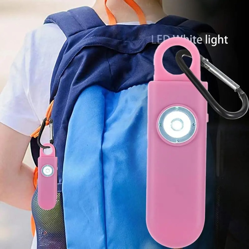 Personal Safety Alarm For Women With LED Flashlight HighVolume Emergency Self Defense Keychain Secu 2