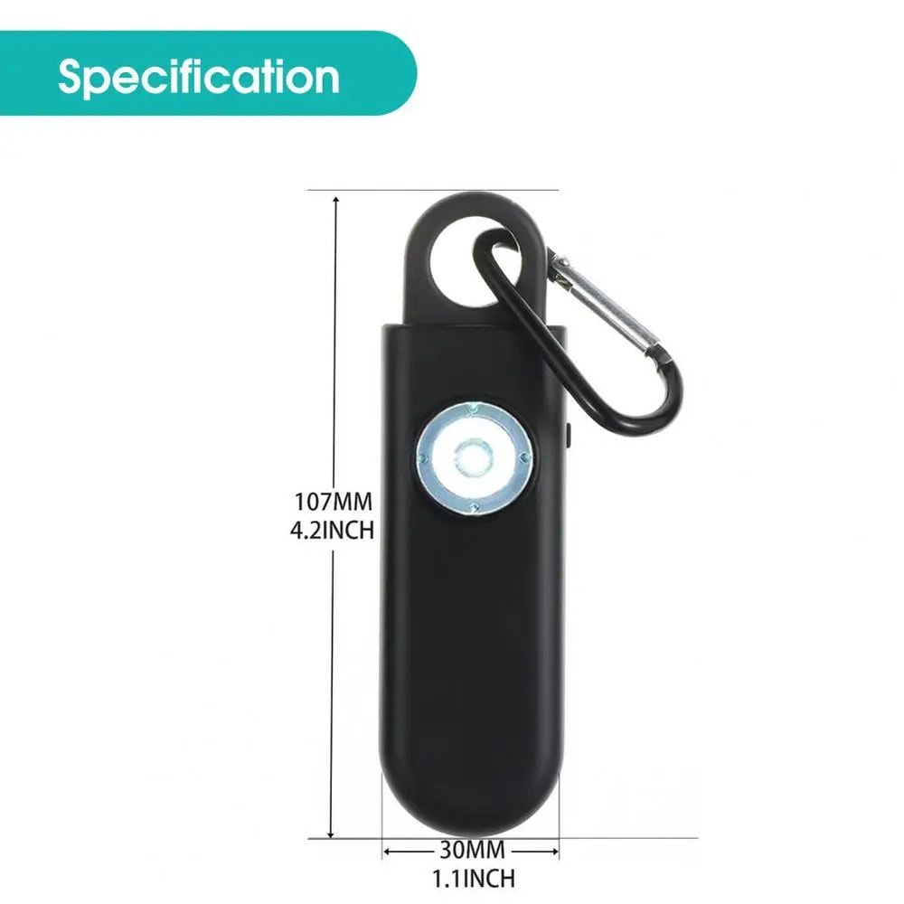 Personal Safety Alarm For Women With LED Flashlight HighVolume Emergency Self Defense Keychain Secu 5