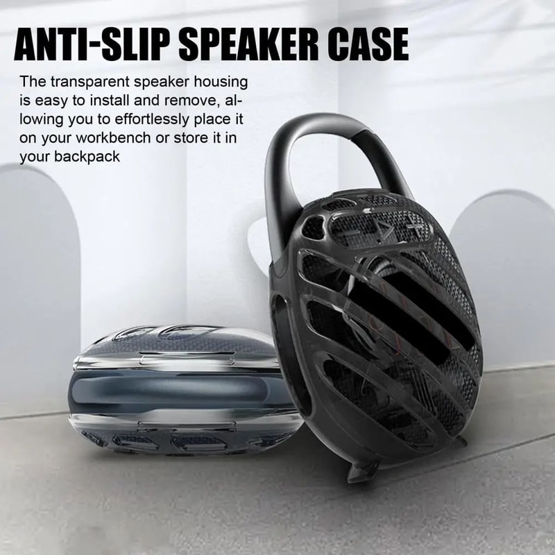 Transparent TPU Protective Case For JBL Clip 5 Shockproof DropProof Speaker Cover With Hollow Desig 1
