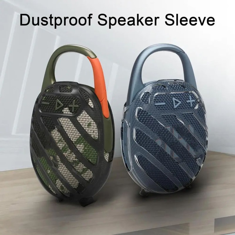 Transparent TPU Protective Case For JBL Clip 5 Shockproof DropProof Speaker Cover With Hollow Desig 3