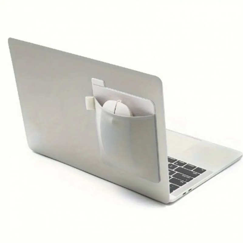 Adhesive Laptop Back Storage Pouch Slim Cable Organizer Bag For Tablet Accessories Mouse Charger Pe 1