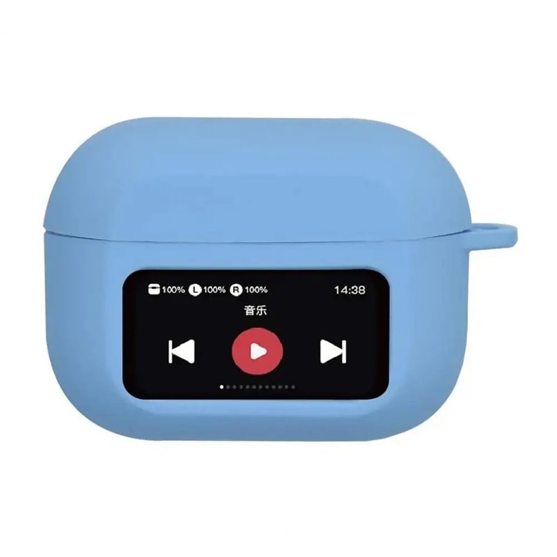 Silicone AirPods Case Cover With Screen Window Shockproof Wireless Earbuds Charging Case Protector 15