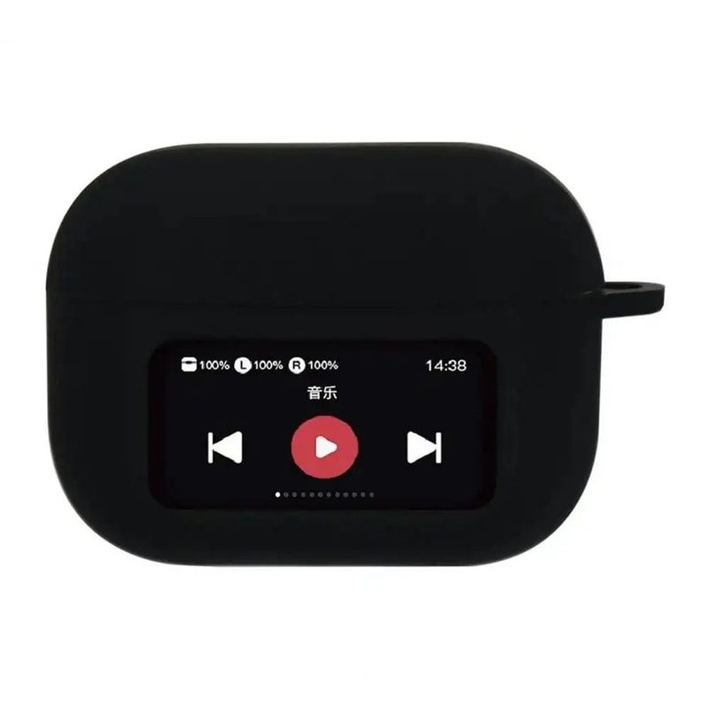 Silicone AirPods Case Cover With Screen Window Shockproof Wireless Earbuds Charging Case Protector 9