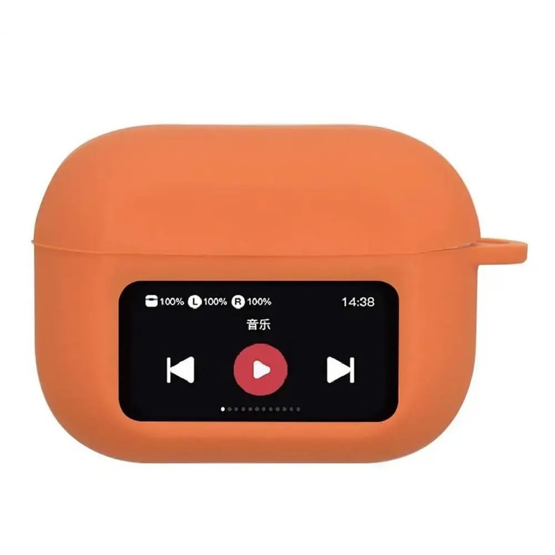 Silicone AirPods Case Cover With Screen Window Shockproof Wireless Earbuds Charging Case Protector 13