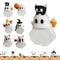 Cute Halloween Ghost Phone Buddy StickOn Mini Ghost Figures Adhesive Smartphone Topper Decor Kawaii 0