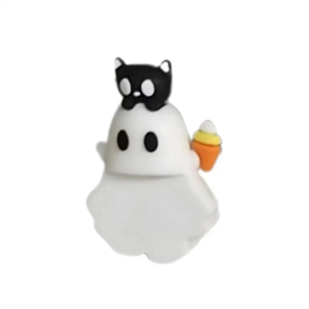 Cute Halloween Ghost Phone Buddy StickOn Mini Ghost Figures Adhesive Smartphone Topper Decor Kawaii 6