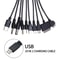 10in1 MultiDevice Charging Cable 906 Inches Universal TangleFree PVC Cord Fast Charge Data Cable Fo 0