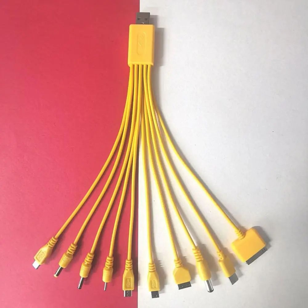 10in1 MultiDevice Charging Cable 906 Inches Universal TangleFree PVC Cord Fast Charge Data Cable Fo 2