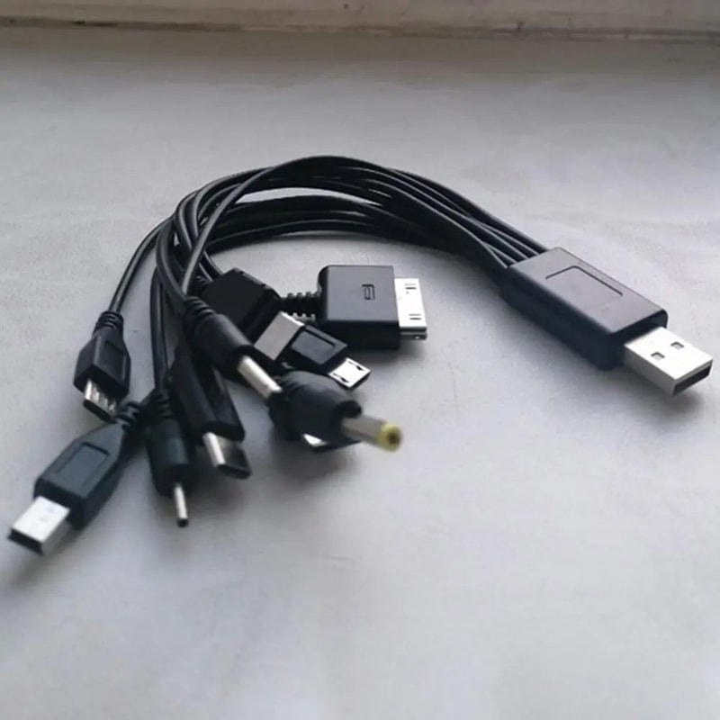 10in1 MultiDevice Charging Cable 906 Inches Universal TangleFree PVC Cord Fast Charge Data Cable Fo 4