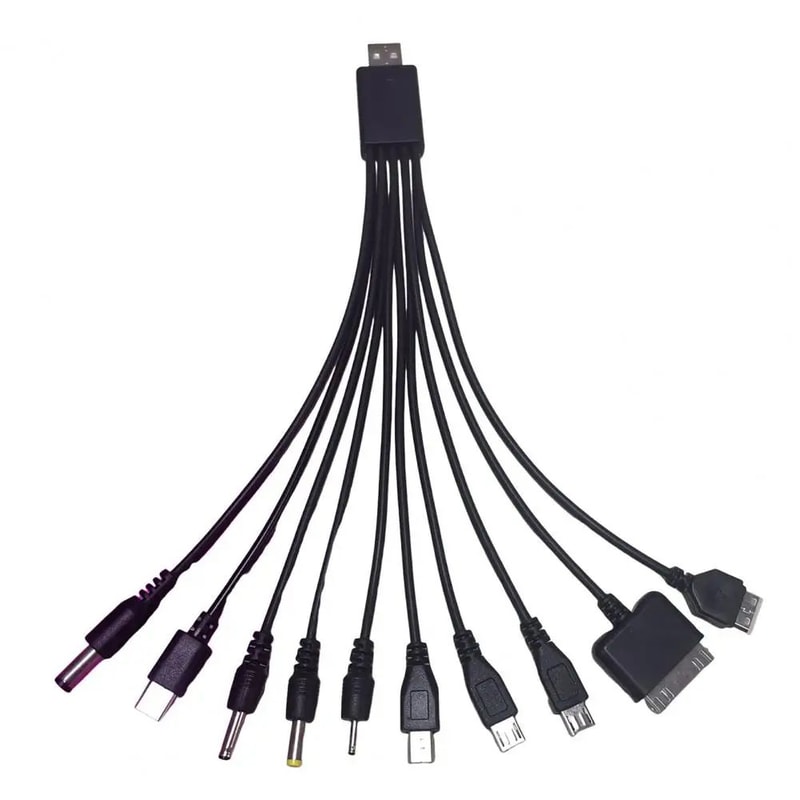 10in1 MultiDevice Charging Cable 906 Inches Universal TangleFree PVC Cord Fast Charge Data Cable Fo 6