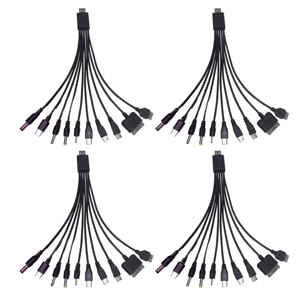 10in1 MultiDevice Charging Cable 906 Inches Universal TangleFree PVC Cord Fast Charge Data Cable Fo 10