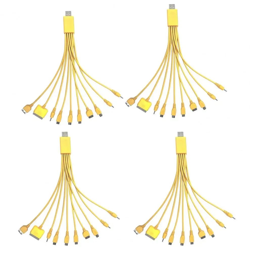 10in1 MultiDevice Charging Cable 906 Inches Universal TangleFree PVC Cord Fast Charge Data Cable Fo 13