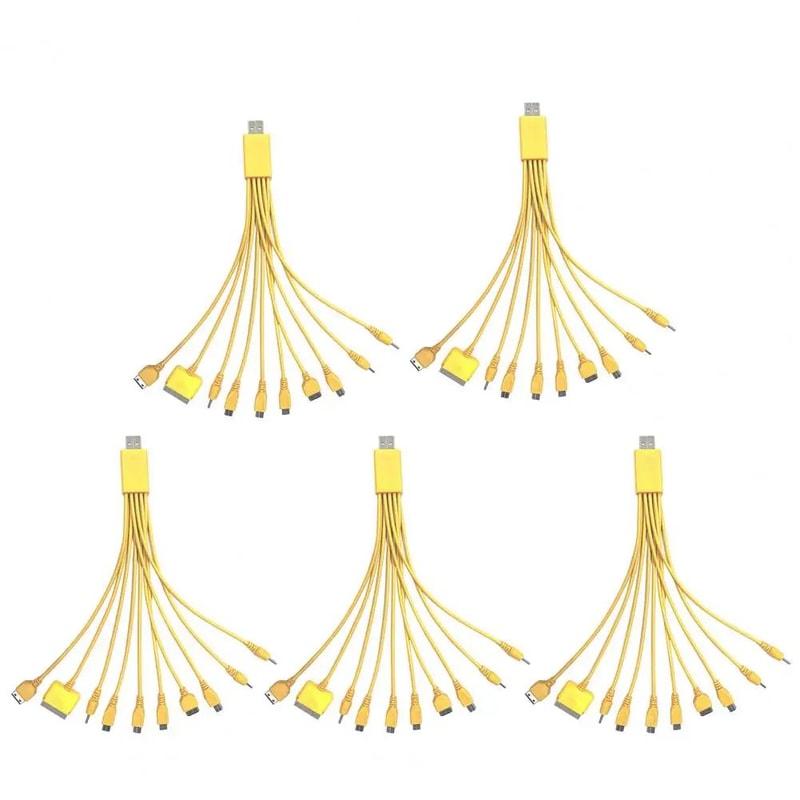 10in1 MultiDevice Charging Cable 906 Inches Universal TangleFree PVC Cord Fast Charge Data Cable Fo 14