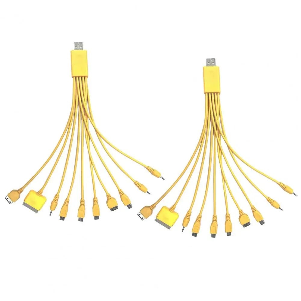 10in1 MultiDevice Charging Cable 906 Inches Universal TangleFree PVC Cord Fast Charge Data Cable Fo 15